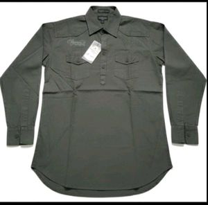 Men's Olive Green Long Sleeve Shirt