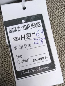 H@64 Size-28 (Sale) Latest Ladies high waist Jeans