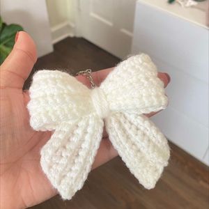 Crochet Bow Keychain