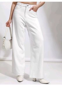 White Wide Leg Jeans