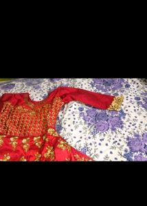 Red Embroidered ethnic gowns