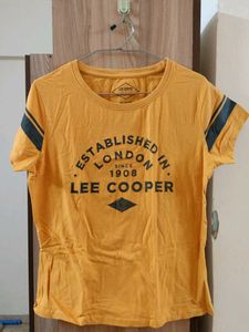 Lee Cooper Yellow Graphic Tee