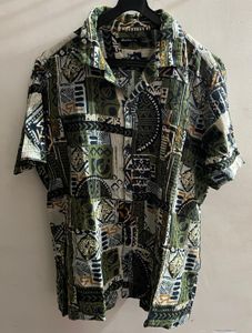 Geometric Print Short Sleeve Shirt