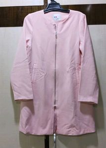 Baby pink Elegant coat dress