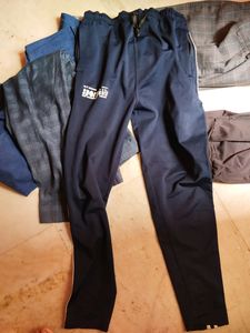 1geans ,2 Pants And Two Trousers