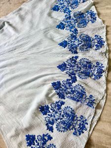 Blue Embroidered Sundress