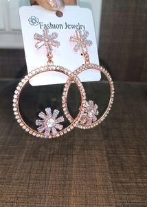 Rose Gold Elegant Hoop Earring