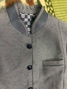 Men&#39;s Grey Bandh gala Jacket/ coat