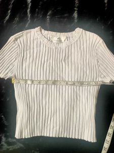 H&amp;M RIB-KNIT TOP