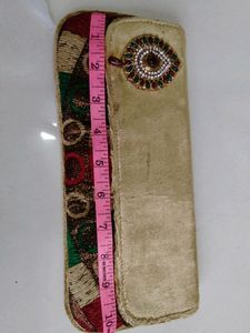 Perfect Condition Ethnic Velvet Clutch No Defect N