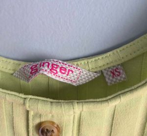 Cute Green Tank Top Ginger XS 26&#34;