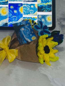 Van Gogh Themed Aesthetic ‘Starry Night’ Bouquet