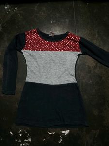 Color Block Long Sleeve Top