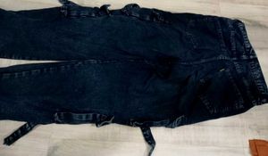 Black Cargo Jeans 8 pocket
