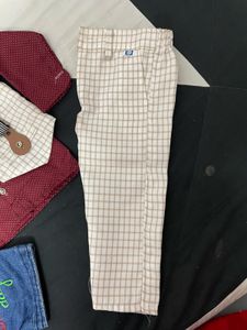 New Boys Burgundy &amp; Plaid Outfit