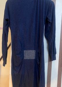 Blue Long Sleeve Dress