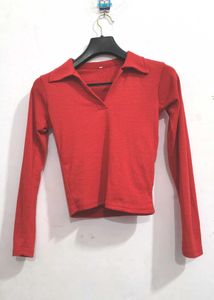 Red Crop Top For Girls
