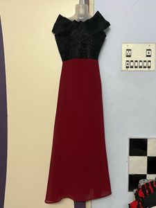 Pintrest Elegant maroon Evening Gown