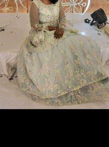 Fully Flared Gown With Three Layers Cancan