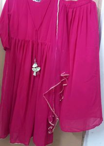 Rose Pink Nayra Party Wear Suit