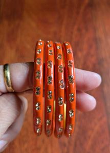 Orange Bangle Set