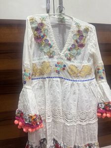 Boho Embroidered Dress- From Italy(Amalfi Coast)