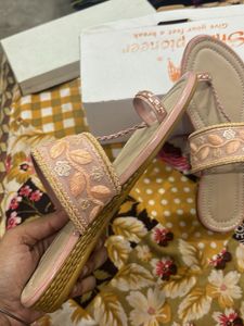 Pink Floral Flats
