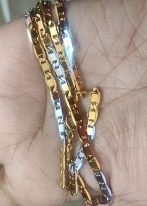 3 Pics Girls&#39; And Boy&#39;s Gold Chain