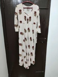 Floral Print Dress or lengthy kurta
