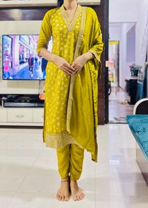 Lime Green Kurta Set