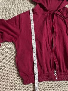 Red Zip Up Pullover