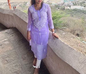 Mirror work kurti