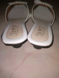Elegant White Bow Sandals❤️🎀