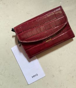 MNG Red Croc Wallet