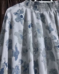 Pretty Grey Floral Skirt