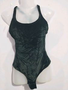 BLACK VELVET BODYSUIT