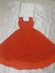Beautiful Tailored Georgette Sleeveless Anarakali