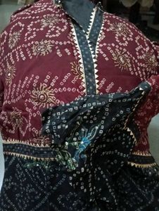 Ethnic bandhani pure Georgette Kurta