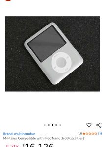 Original Apple ipod Nano Silver Music Player
