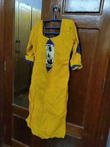 Yellow Cotton Kurta