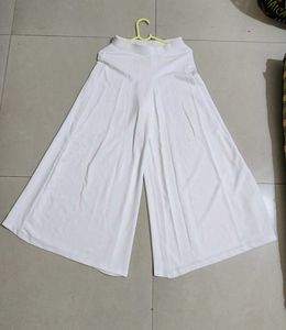 White Flared Trousers Annabelle By Pantaloons