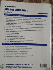 Sandeep Garg Micro Economics Book, Class 11