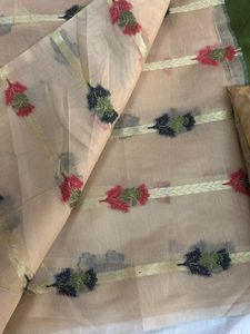 Mehendi Banarasi Dress Material.