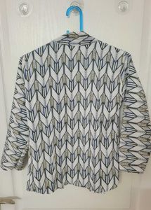 Cute Patterned Tank Top With Jacket