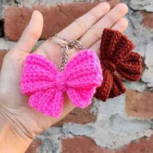 Red Crochet Bow
