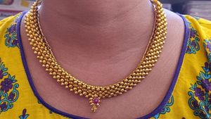 Gold Moti Necklace