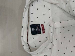 Netplay White Printed Shirt