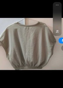 Brown  Cropped T-Shirt