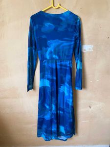 Abstract Print Bodycon Dress