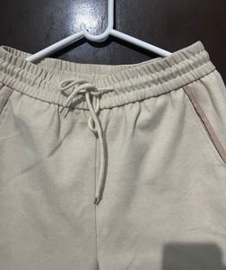 Beige Lounge Pants with Piping
